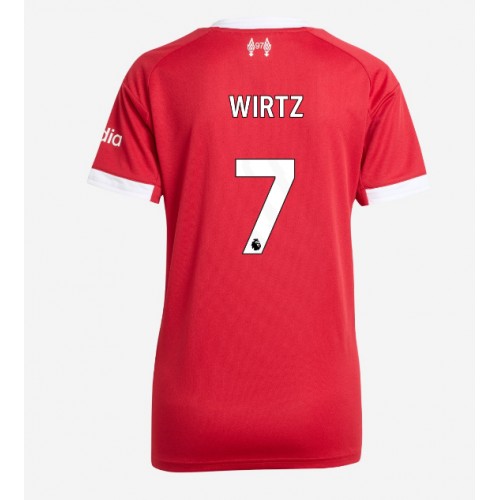 Liverpool Florian Wirtz #7 Primera Equipación Mujer 2025-26 Manga Corta